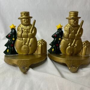 Heavy brass feeling 2 Snowman Shocking holder